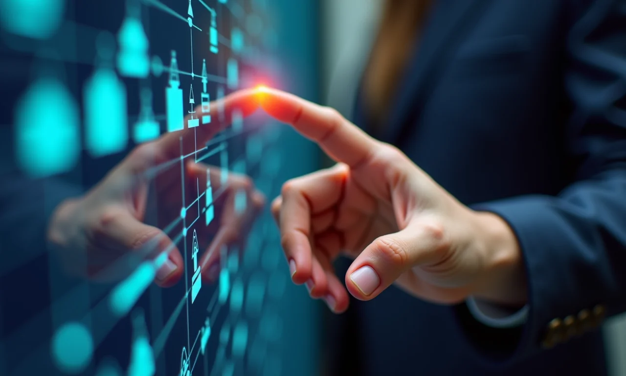 Dedos clicando em tela mostrando aumento de cliques.