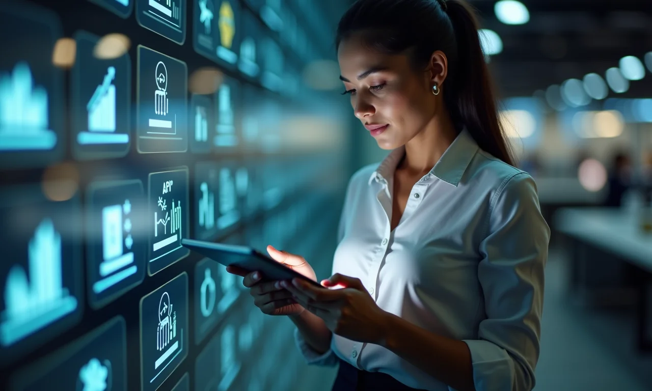 Empresária escolhendo API para sua empresa