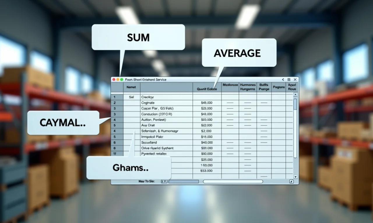 Exemplo de fórmulas úteis para planilhas de controle de estoque.