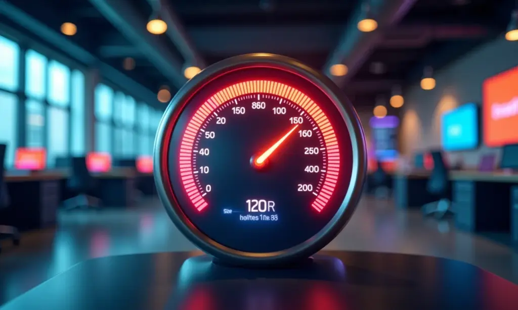 Como Criar um Gráfico de Velocímetro Para Suas Metas Gráfico de velocímetro mostrando o progresso em direção a metas.
