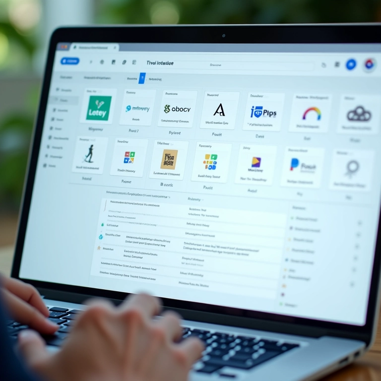 Integração do Airtable com aplicativos populares como Google Calendar e Slack.