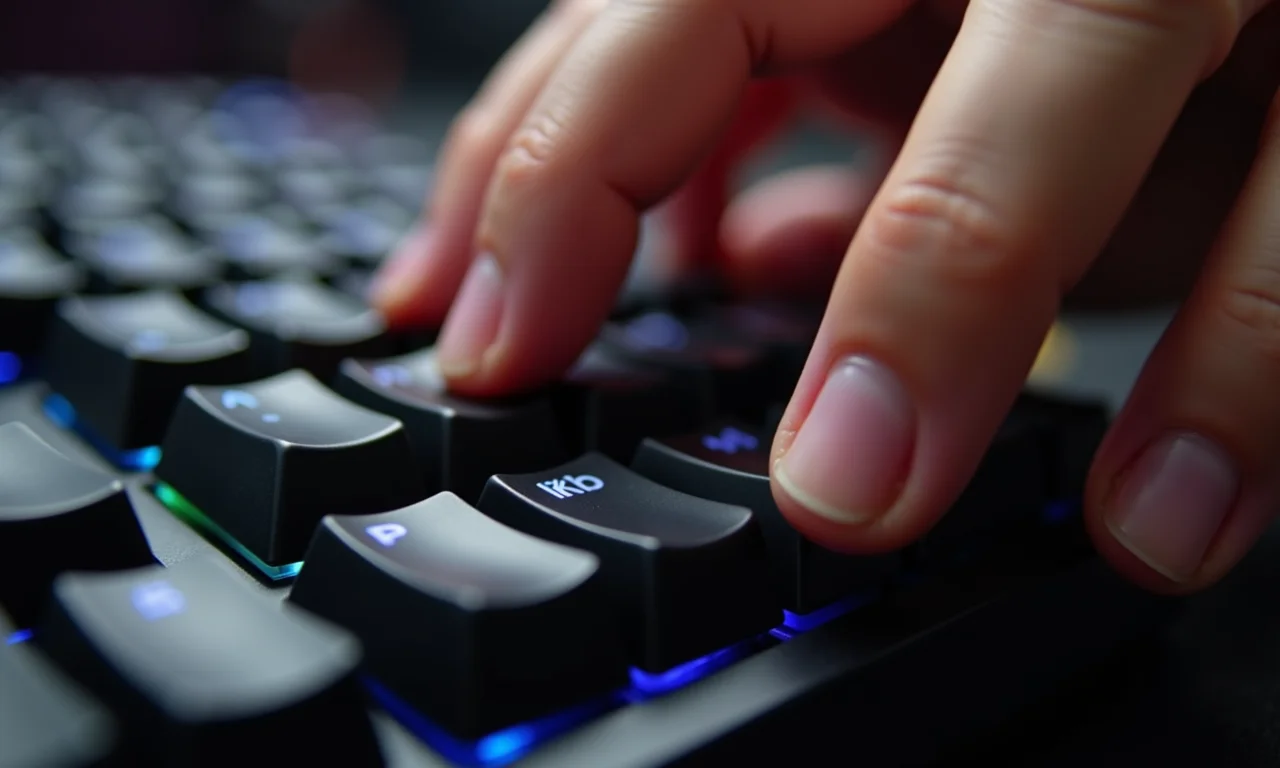 Mãos digitando em teclados mecânico e de membrana, foco na sensação tátil.