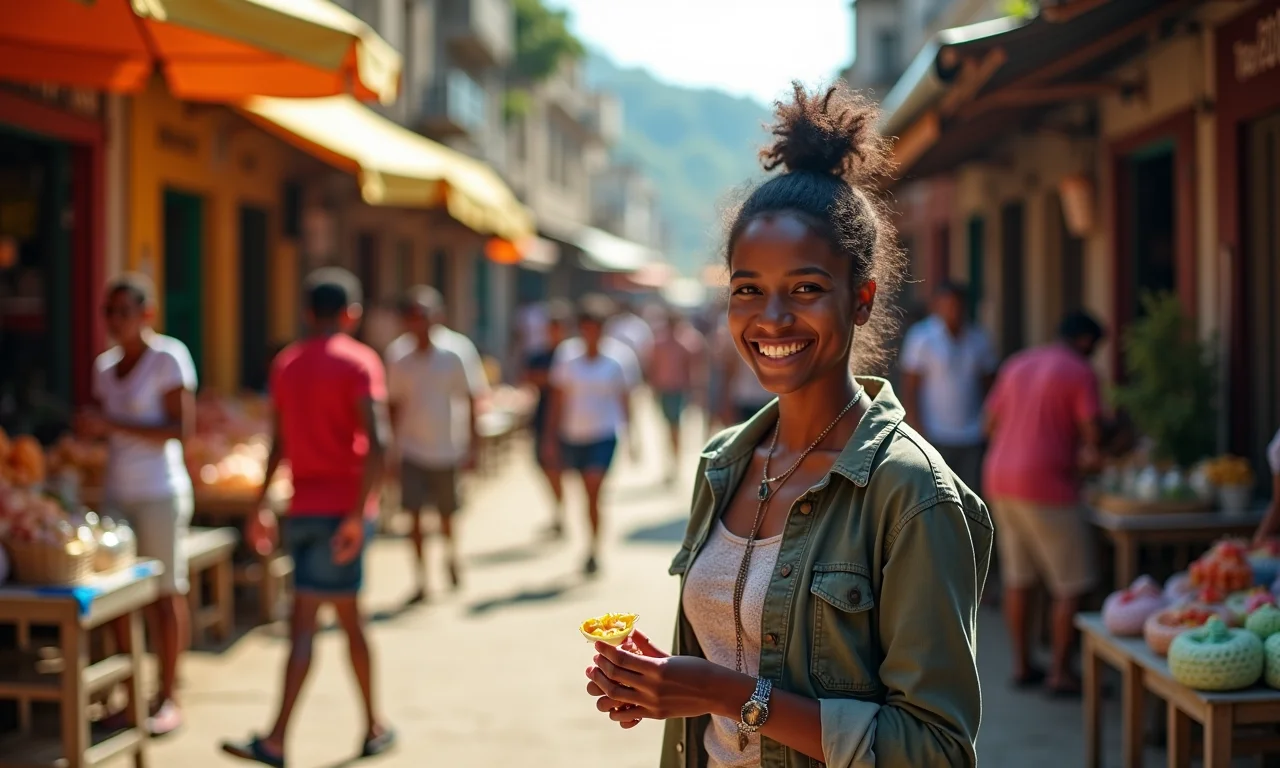 Mercado vibrante no Brasil, simbolizando vantagens da legalização.
