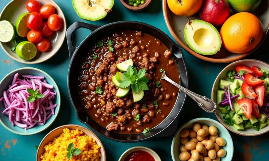 Qual A Diferença Entre Vegetariana E Vegana? Mesa brasileira farta com opções vegetarianas e veganas.
