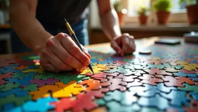 Mosaico vibrante sendo construído por mãos diversas, simbolizando effectuation.
