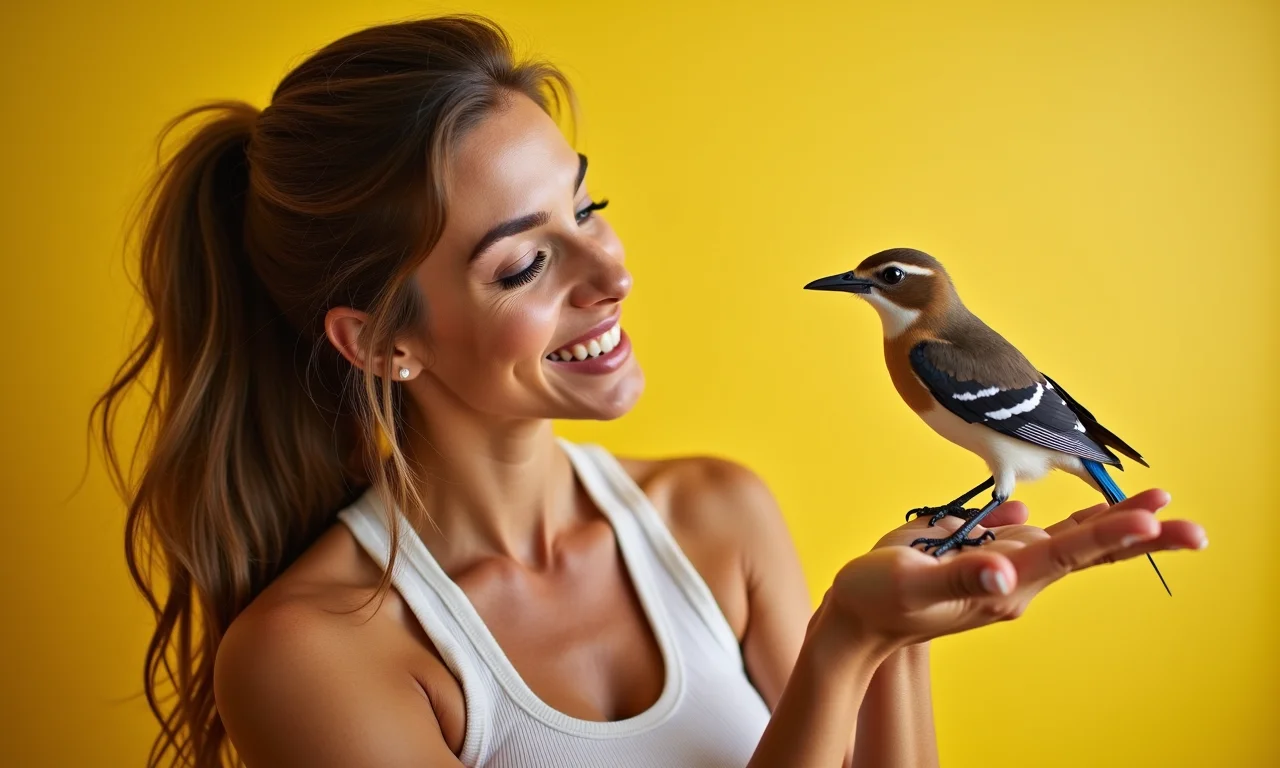 Mulher analisando um pássaro na mão, simbolizando o 'Pássaro na Mão' da Effectuation.