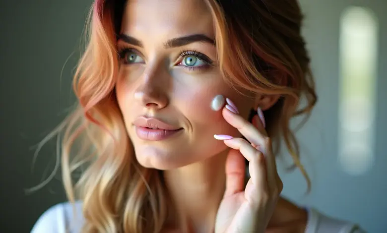 Mulher aplicando tonalizante em cabelo colorido, demonstrando a diferença entre coloração e tonalizante.