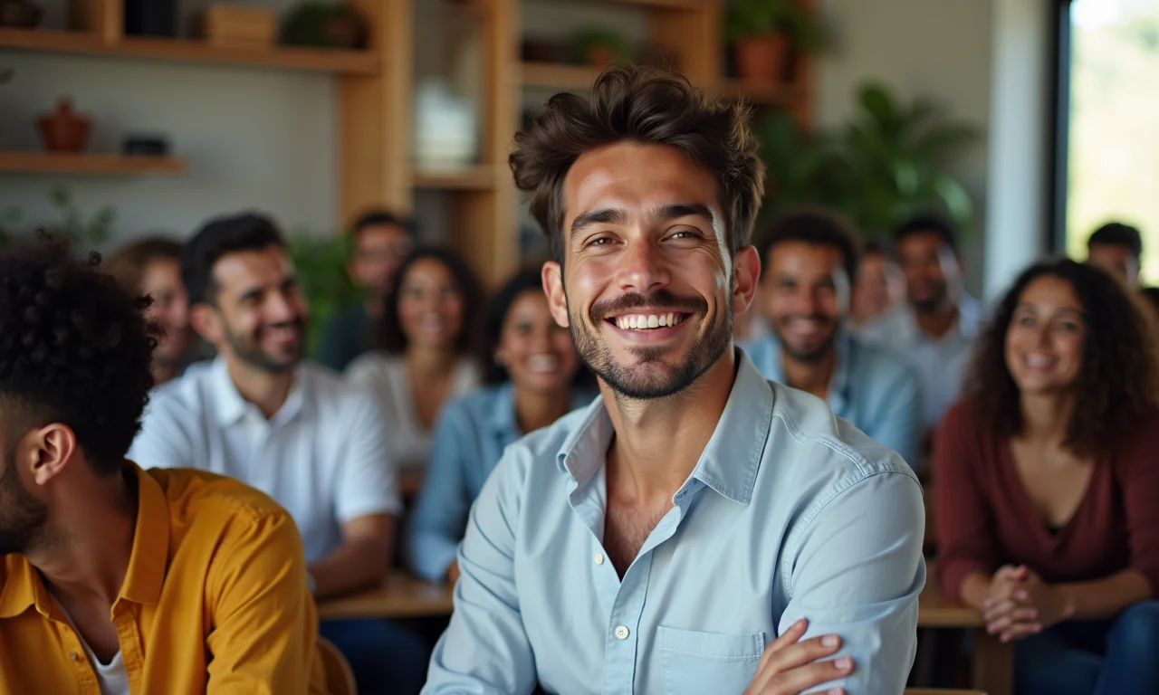 Orador brasileiro adaptando sua linguagem com analogias simples.