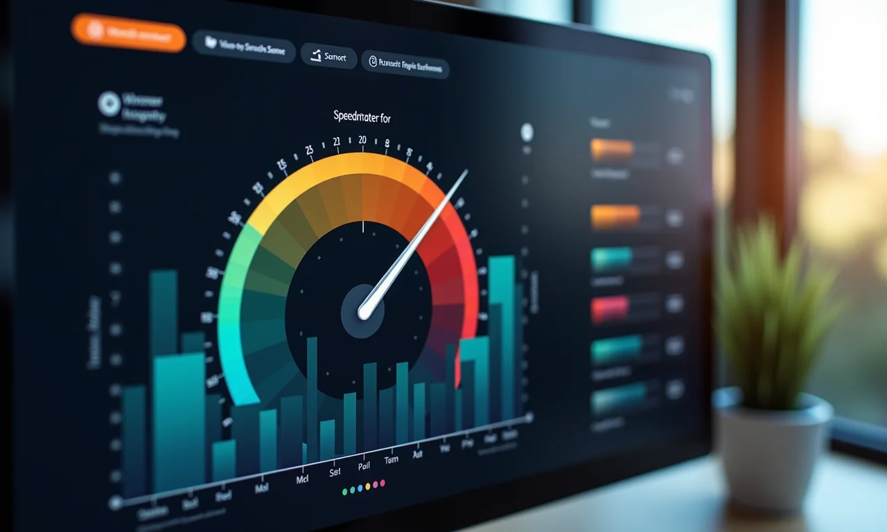 Personalizando o visual do gráfico de velocímetro.