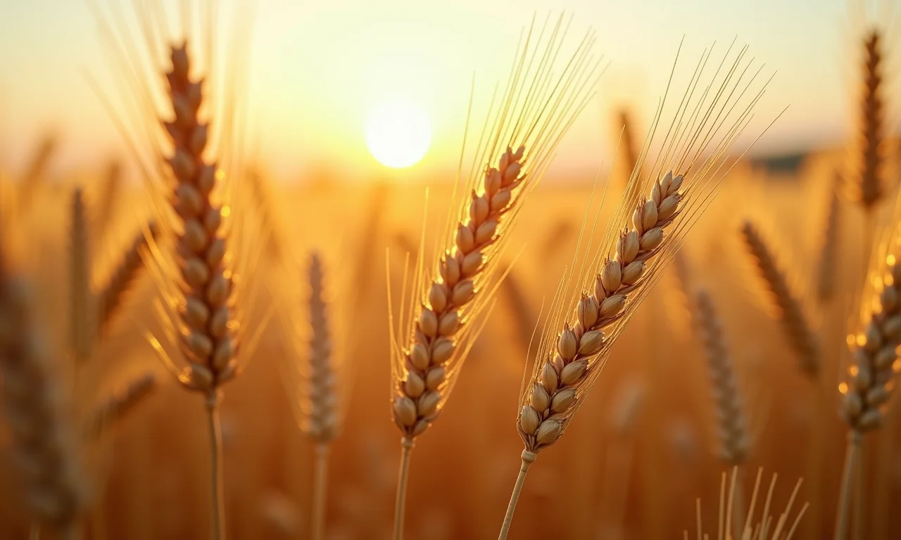 Plantação de trigo infestada por joio.