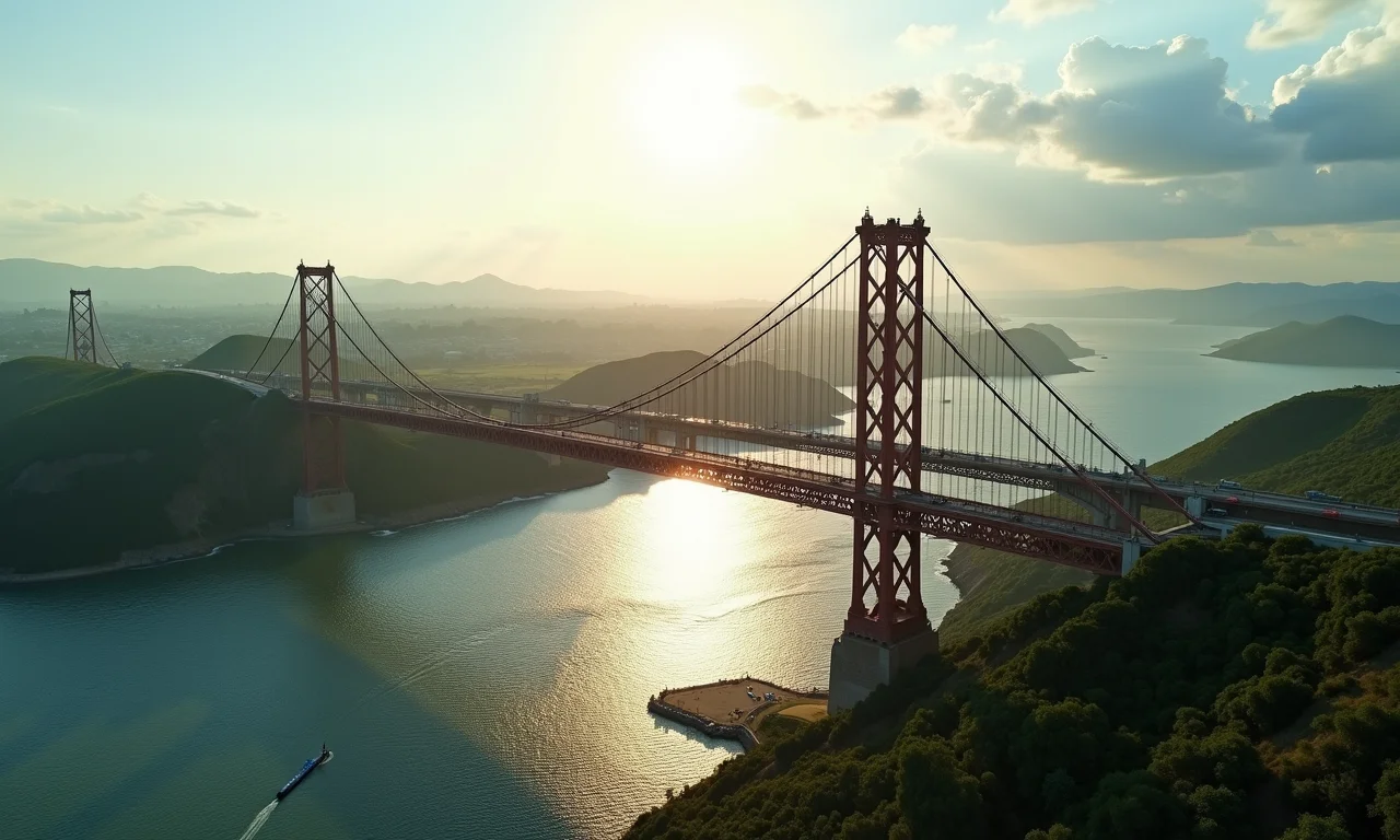 Ponte em construção, simbolizando a importância de entender a diferença entre governo e estado.