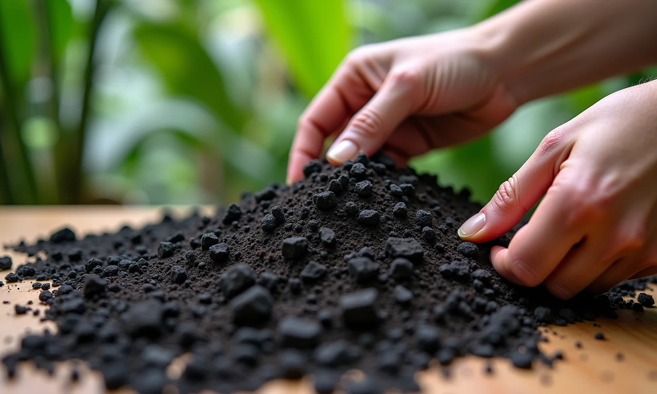 Preparando o substrato ideal para orquídea Vanda.