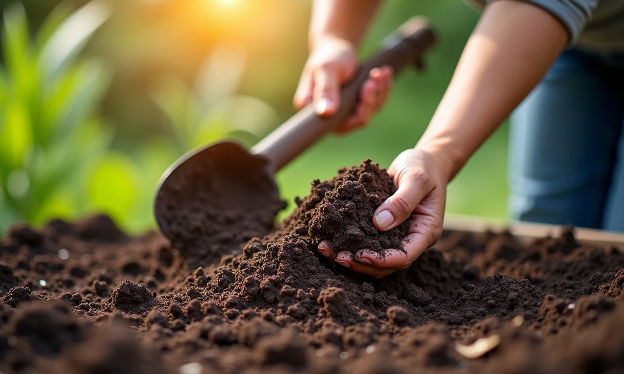 Preparo do solo para o plantio de jambu.