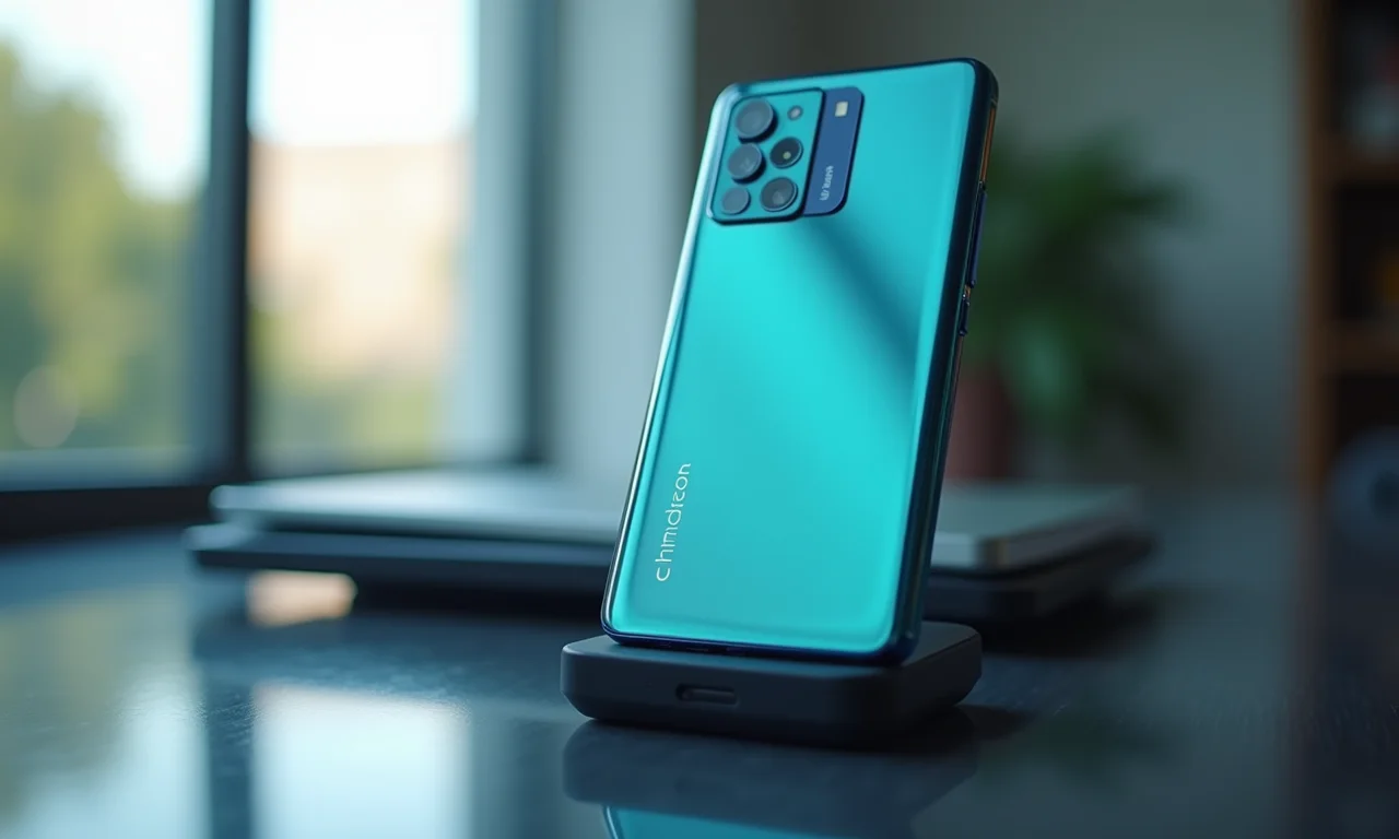 Smartphone mostrando a versão mais recente do Android.