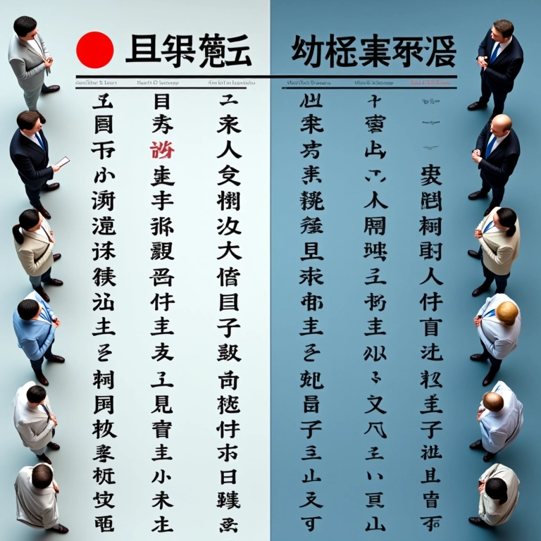 Tabela comparativa: japonês vs. chinês