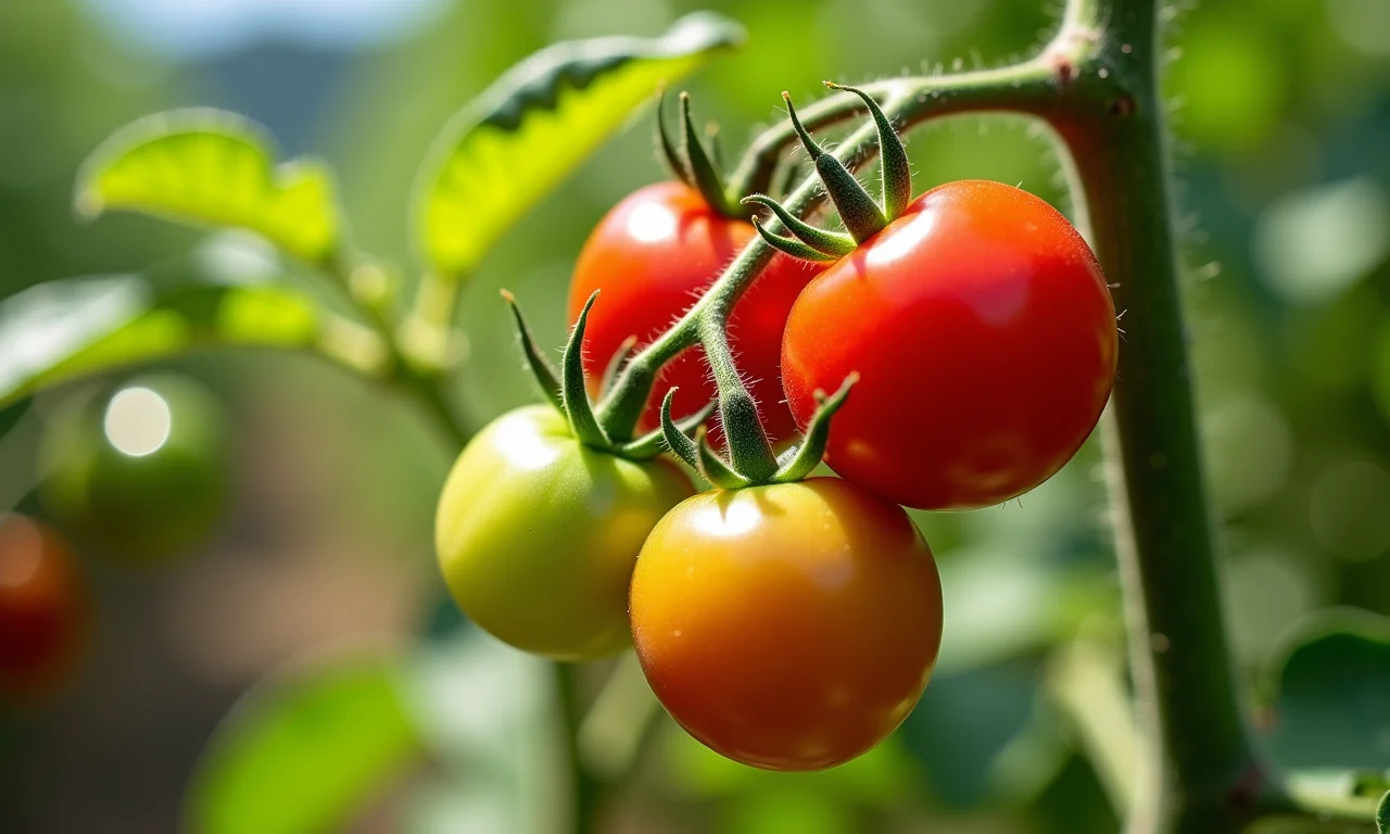 Tempo de crescimento e frutificação do tomate cereja.