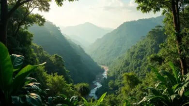 Visão panorâmica da Amazônia, representando a importância da preservação e conservação da biodiversidade.