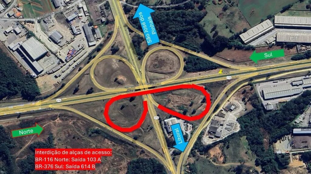 Contorno Leste tem dois acessos fechados nesta quinta-feira Obras no Contorno Leste fecham dois acessos nesta quinta-feira