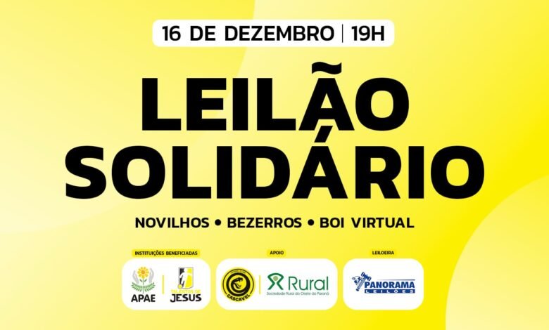 Leilão Solidário beneficiará APAE de Cascavel e projeto Talentos de Jesus - O Paraná
