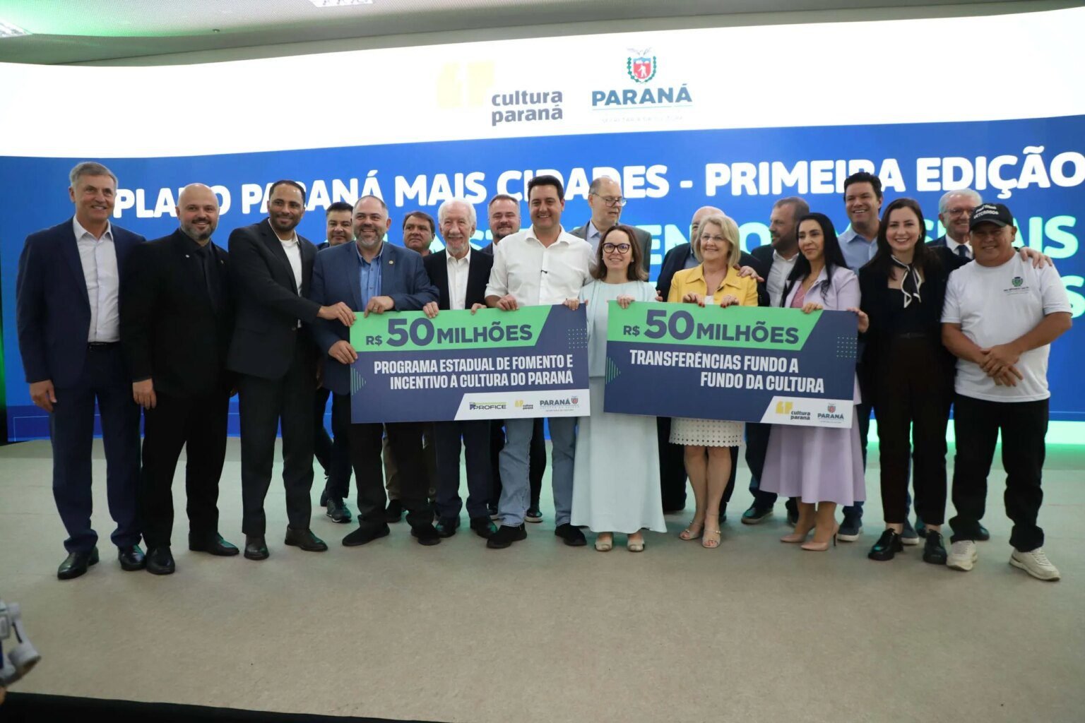 Paraná anuncia R$ 50 milhões para transferências Fundo a Fundo da cultura