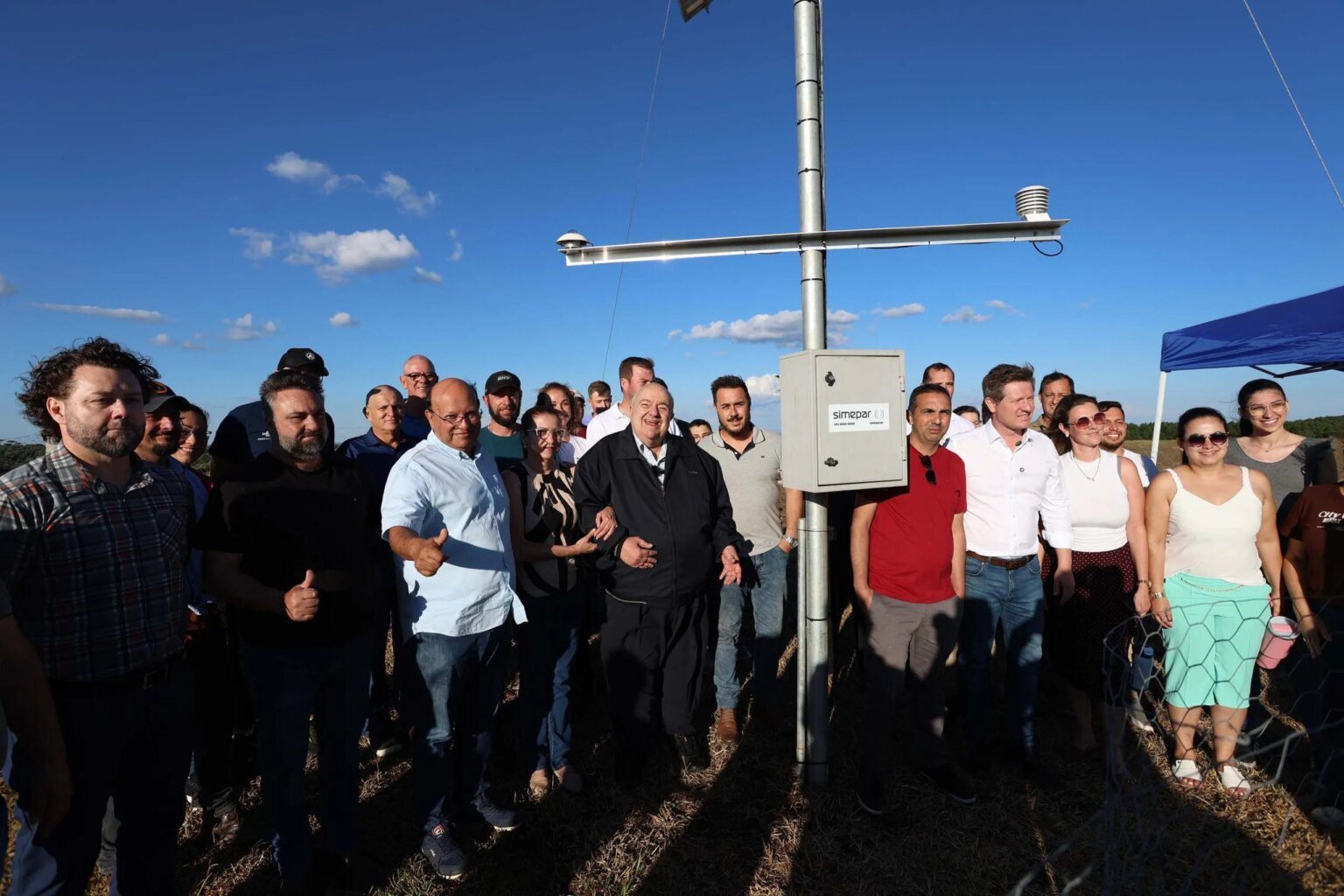 Nova estação meteorológica do Simepar é inaugurada em General Carneiro